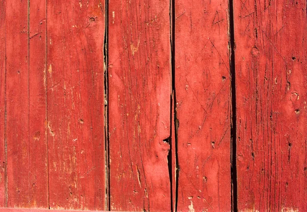 Czerwony malowane drewniane deski — Zdjęcie stockowe