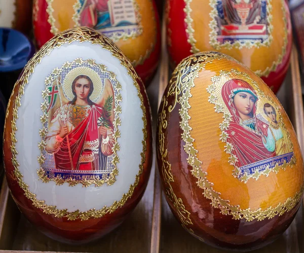 Decorated Russian Easter Eggs — Stock Photo, Image