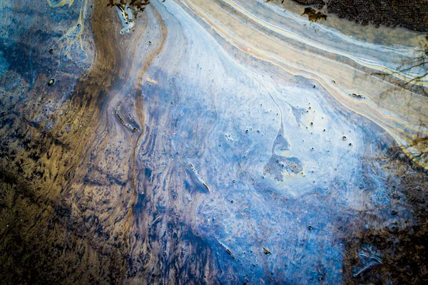 Ciekłego oleju na wodzie z marmuru umyć efekty — Zdjęcie stockowe