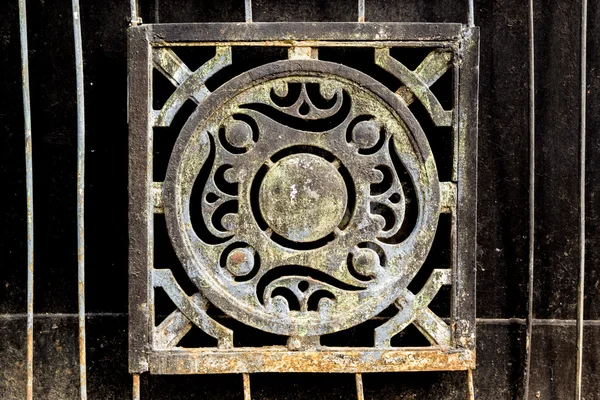 Cast Iron Corroded Ironwork Decoration — Stock Photo, Image