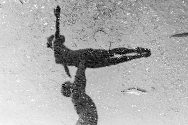 Water Reflection Ballet Dancers — Stock Photo, Image