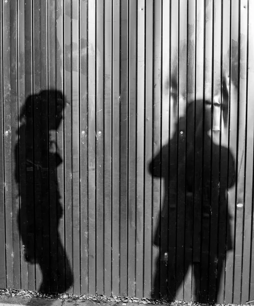 Photographer and Woman Shadow — Stock Photo, Image