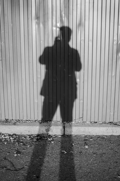 Schatten eines Fotografen — Stockfoto