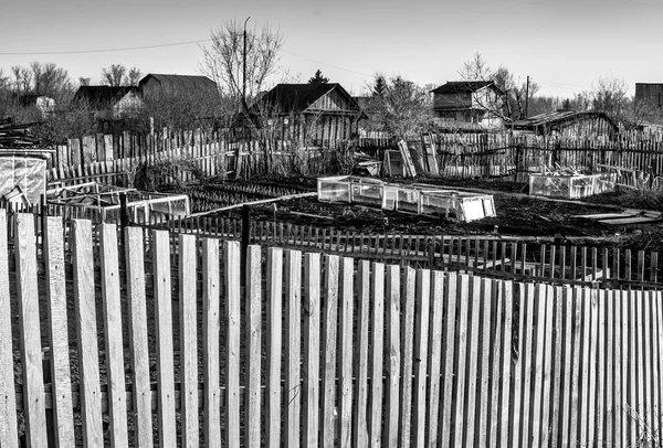 Tuin percelen en schermen — Stockfoto