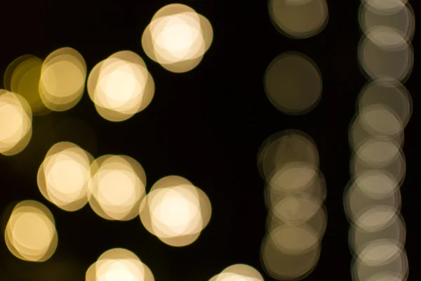 Goldgelbe Bokeh-Lichteffekte — Stockfoto