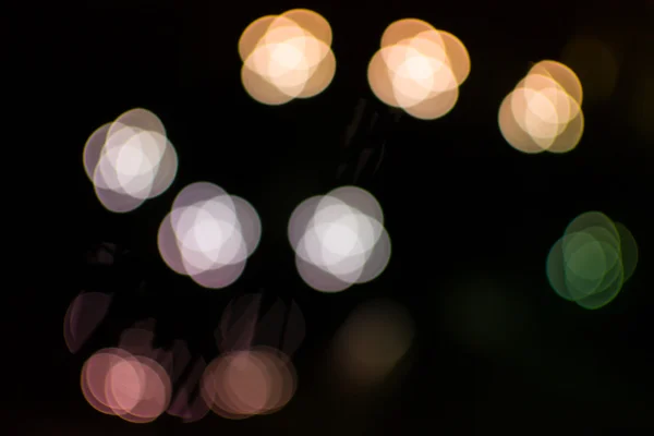 Різнокольорові Боке світло ефект — стокове фото