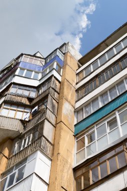 Rus yapı soyut ve gökyüzü