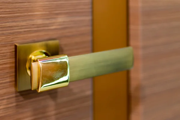 Closeup of Brass Door Handle — Stock Photo, Image