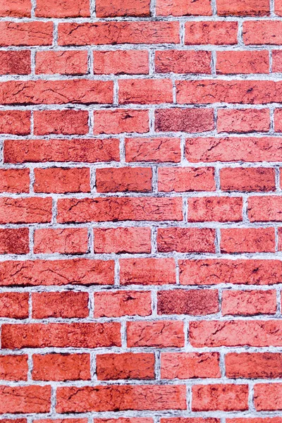 Falsa pared de ladrillo rojo — Foto de Stock