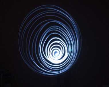 Işık ile boyalı sarmal