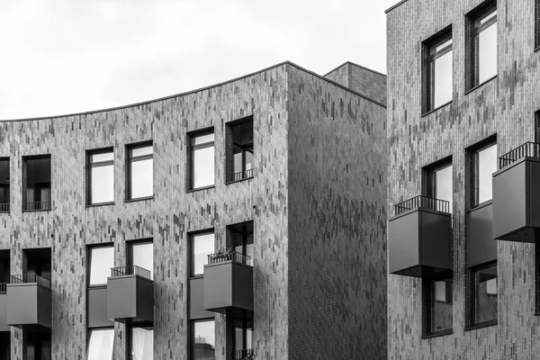 Сучасні вигнута житлових квартир в велика Ессекс — стокове фото
