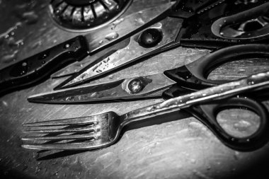 Krom evye mutfak gereçleri