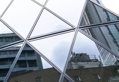 Soyut Modern pencere bina yansıma