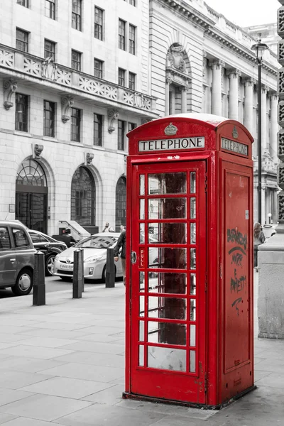 Classic Red London Caja de teléfono — Foto de Stock