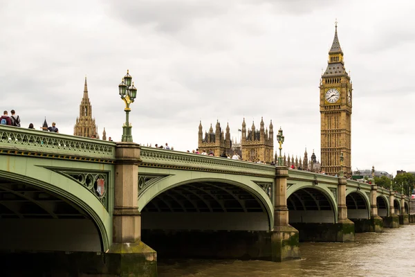 Puente de Westminster y Big Ben — Foto de Stock