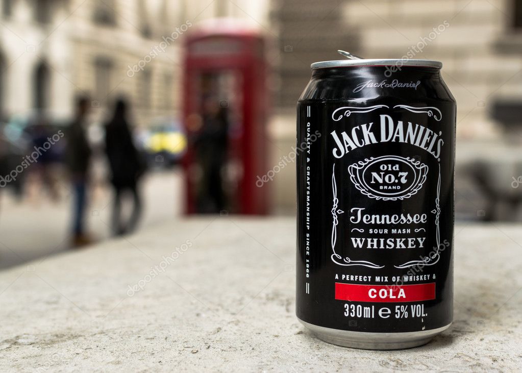 18th of August London - Jack Daniels Cola proves popular with local tourists in London during the August summer of 2015