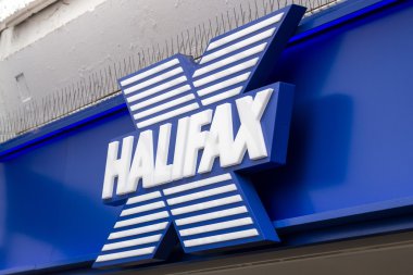 Halifax High Street Banking Sign clipart