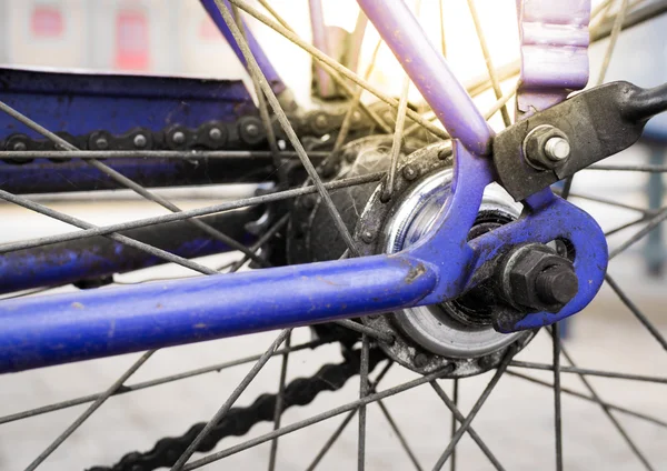 Zbliżenie z tyłu roweru Cog — Zdjęcie stockowe