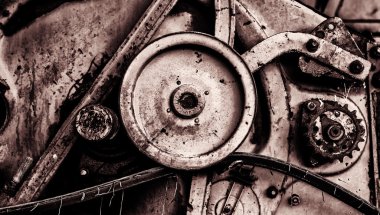 Sovyet SSCB birleştirmek hasat soyut SMM tek renkli