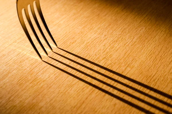 Kitchen Fork and Shadow — Stock Photo, Image