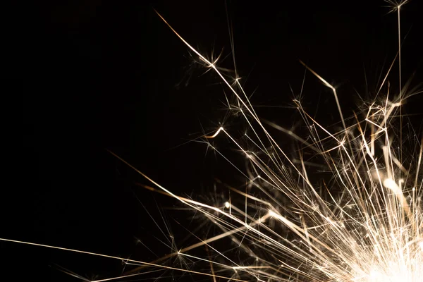 Christmas Celebration Sparkler Black Background — Stock Photo, Image