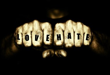 Caniler seviyorum ve dövme yumruk nefret ediyorum