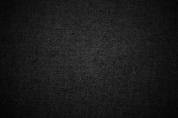 Textura Tecido Preto Closeup Fundo — Fotografia de Stock