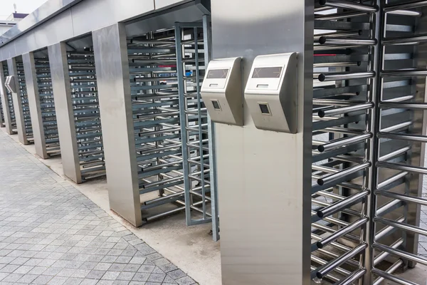 Metal turnstile — Stock Photo, Image