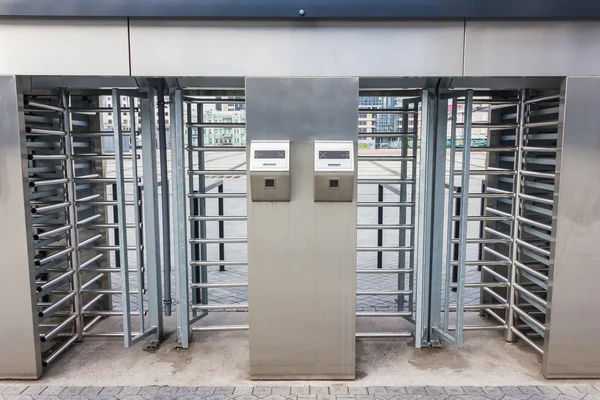 Metal turnstile — Stock Photo, Image