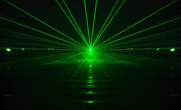 Grön laserljus och ljud — Stockfoto