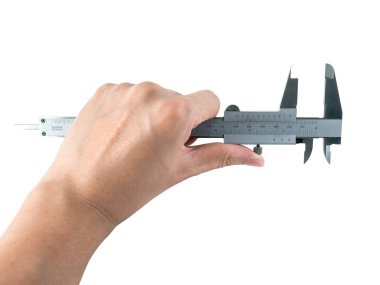 el ve beyaz arka plan üzerinde aleti