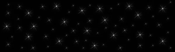 Beams Glowing Stars Black Background Background Highlights — Stock Photo, Image