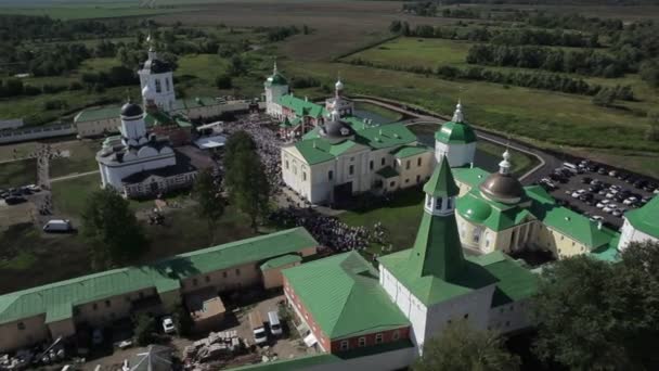 Vista aérea de feriado religioso — Vídeo de Stock