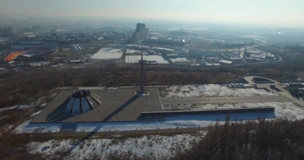 Tsitsernakaberd. Memorial to victims of the 1915 Genocide — Stock Video