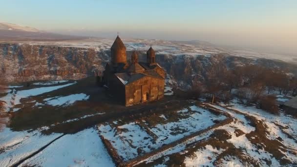 Армения, монастырь Сагмосаванк, XIII век — стоковое видео