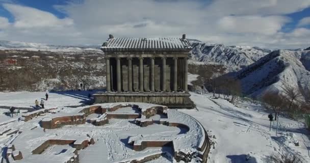 アルメニアのガルニ、太陽の異教の寺院私世紀 — ストック動画