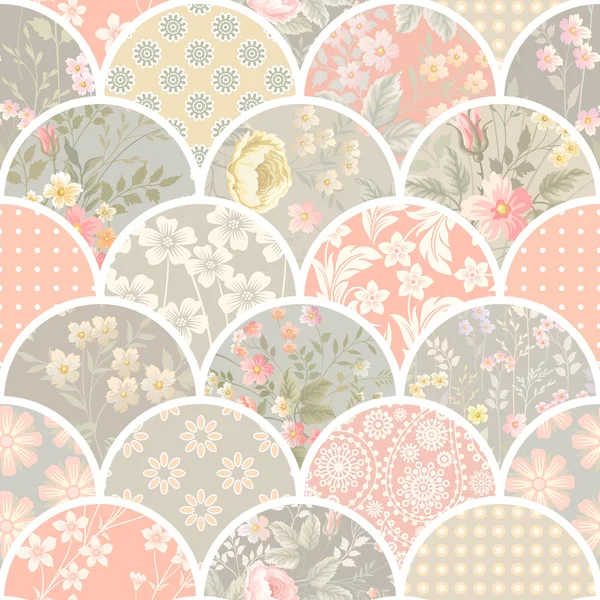 Seamless patchwork pattern — Stock Vector