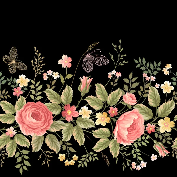 Model floral fără sudură — Vector de stoc