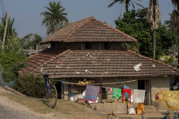 Ιανουαρίου 2021 Fresegunj Δυτική Βεγγάλη Ινδία Ένα Μικρό Σπίτι Ινδικού — Φωτογραφία Αρχείου