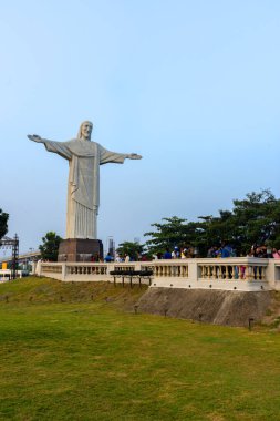 25 Eylül 2019, Kolkata, Batı Bengal, Hindistan: İsa Mesih 'in kopyası, Rio de Janeiro' nun Kolkata, Hindistan 'daki Eco Park' taki kopyası.