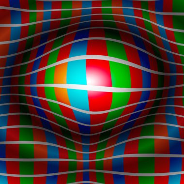 3D tasarım çarpık topu