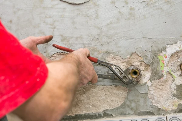 Instalator de mână — Fotografie, imagine de stoc