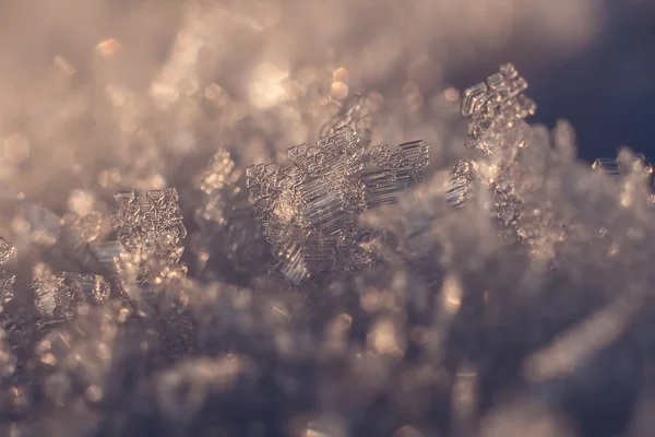 Schneekristalle — Stockfoto