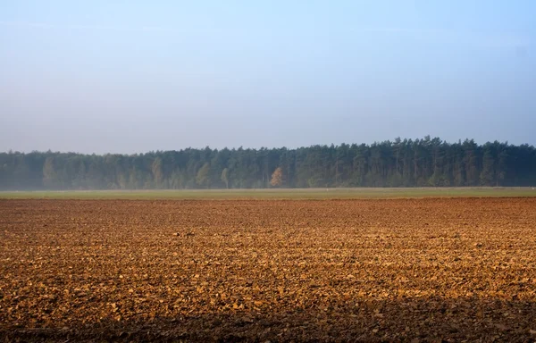 Ackerlandschaft gepflügt — Stockfoto