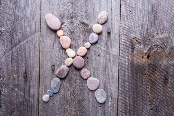 Stone alphabet - X — Stock Photo, Image