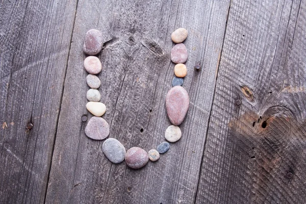 Stone alphabet - U — Stock Photo, Image