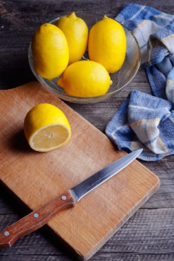 Limon eski ahşap tablo