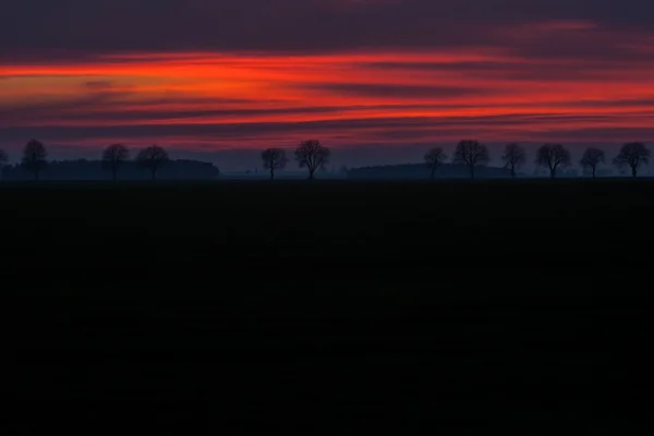 Schöner Himmel nach Sonnenuntergang — Stockfoto