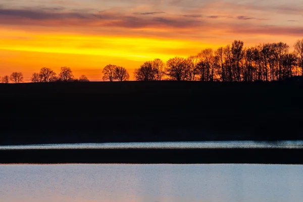 Lago paisaje — Foto de Stock