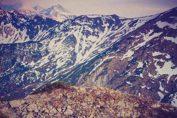 Foto d'epoca di tatra montagne paesaggio — Foto Stock